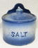 Blue & White Stoneware Salt Crock