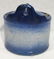 Blue & White Stoneware Salt Crock - 2