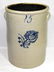 15 Gal. Decorated Stoneware Crock
