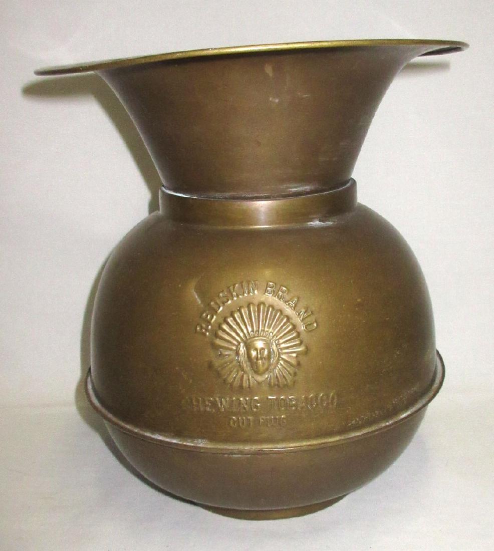 redskin chewing tobacco spittoon Lot Antique Redskin Brand Chewing Tobacco