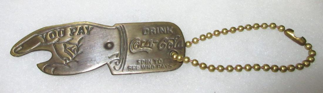 Modern Coca Cola Adv. Bottle Opener: 3" x 1"