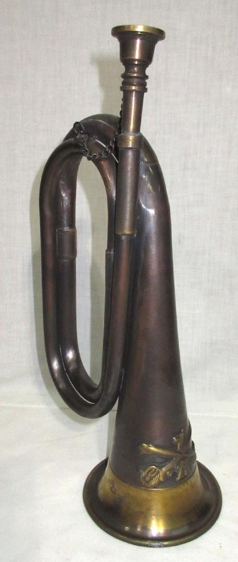 Modern Brass 7th Cavalry Bugle: 12 1/2"T x 6 1/2"W