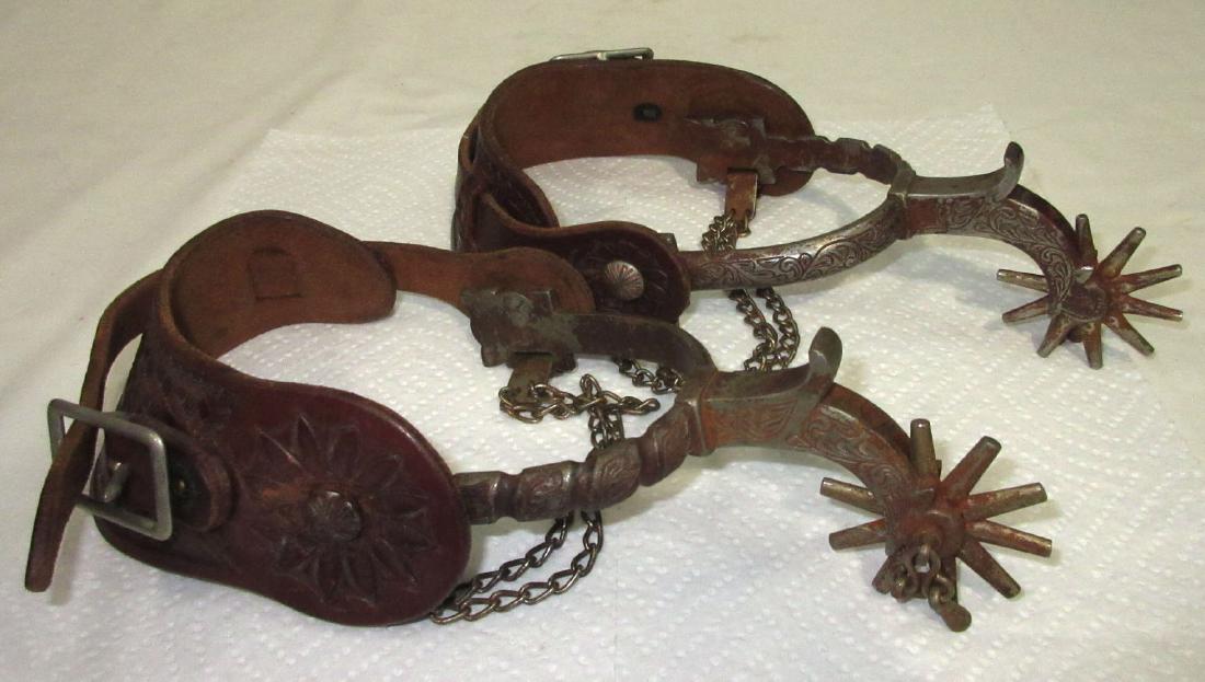 Pr of Western Spurs: 10" x 5"w