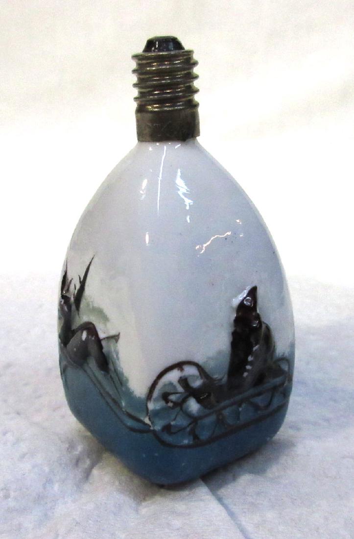 Vtg. Santa in Sleigh Christmas Tree Light Bulb: 2 1/2"