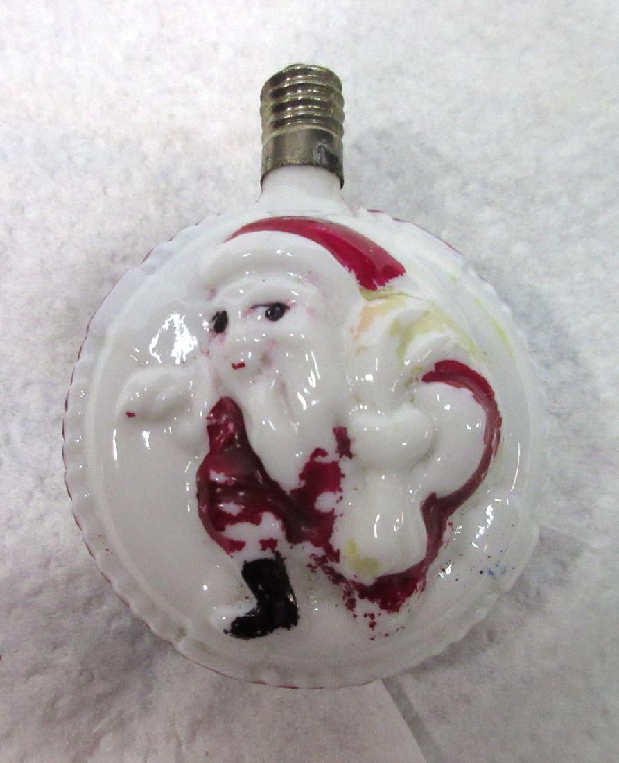 Vtg. Santa Claus Christmas Tree Light Bulb: 2 3/4"