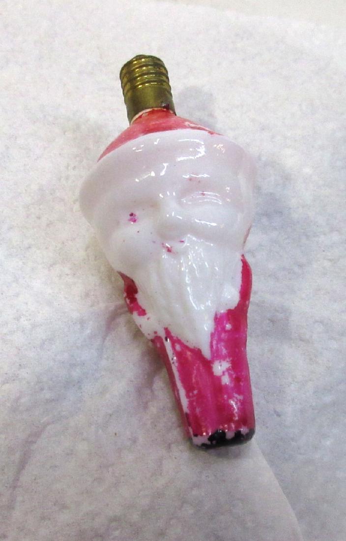 Vtg. Santa Claus Christmas Tree Light Bulb: 3 1/8"