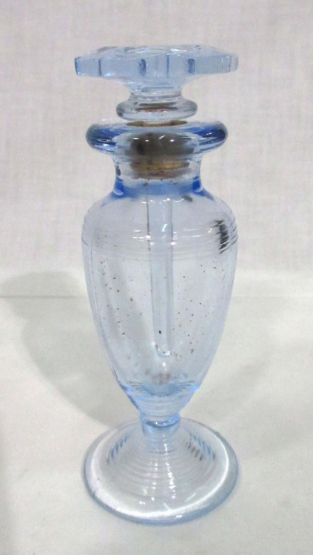 Blue Perfume Bottle: 5"T x 2"W
