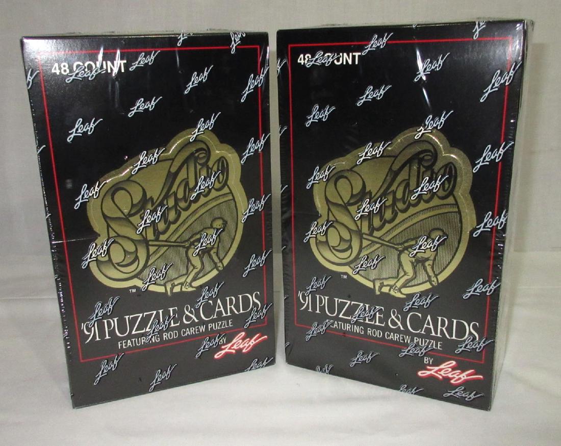 2 Factory Sealed Boxes 1991 Leaf Baseball Cards (1 of 2)