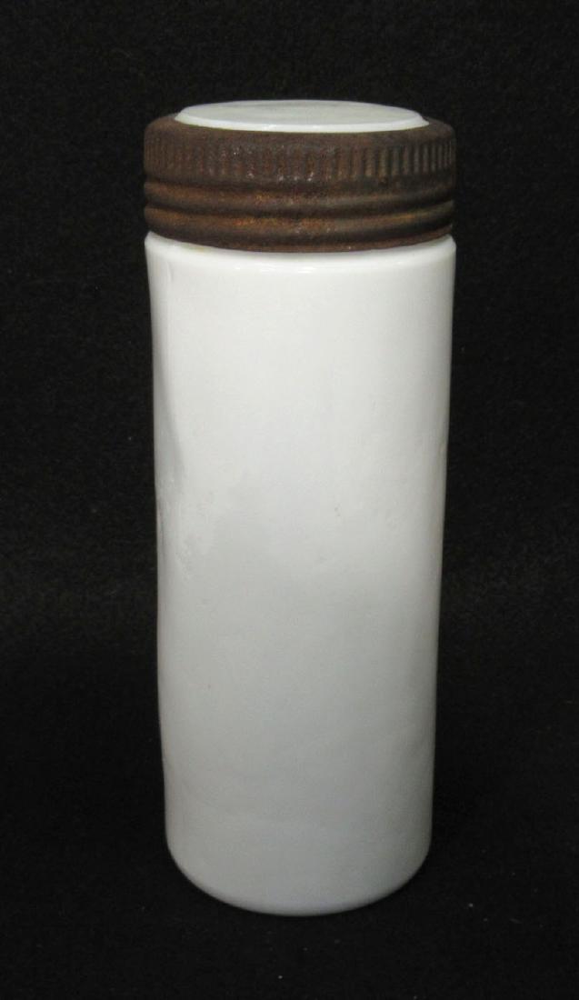 Early Milk Glass Fruit Jar & Lid (1 of 3)