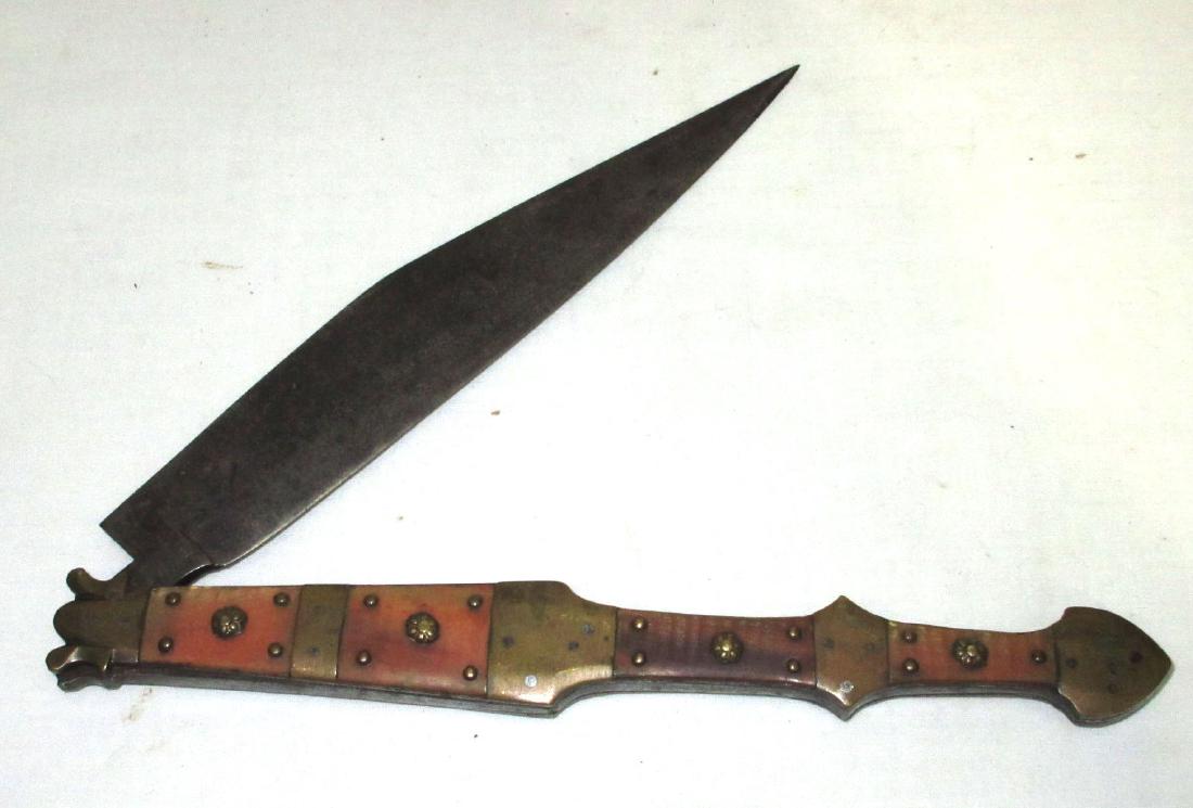 Lg. Valero Jon Folding Knife: 8"L x 4"W