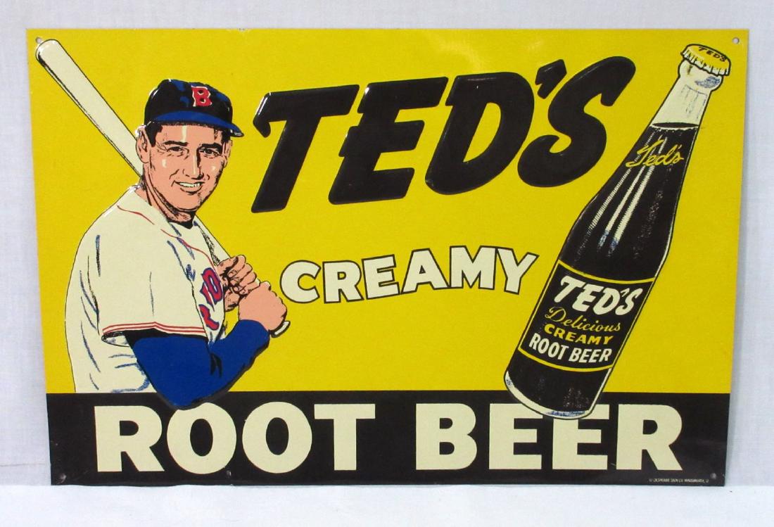 Modern Tin Ted's Root Beer Sign: 15" x 10"