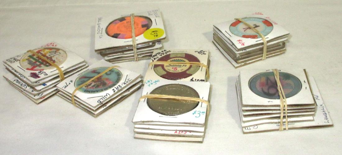 38 Various Casino Poker Chips: 38pc