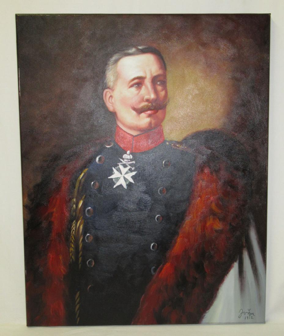 O/C Painting of Prussian Officer: 28" x 22"