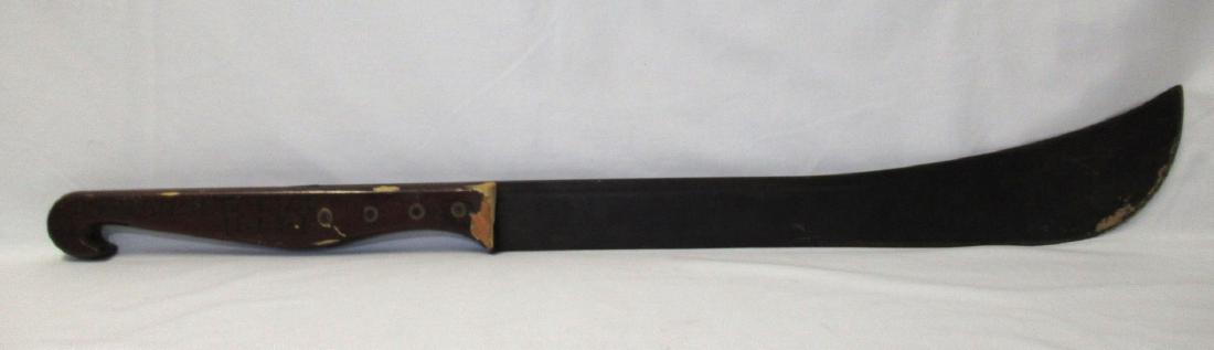 English WWII Machete: 32 1/2"L Mkd. James Hunt St-Lucia-B-W-I 1942