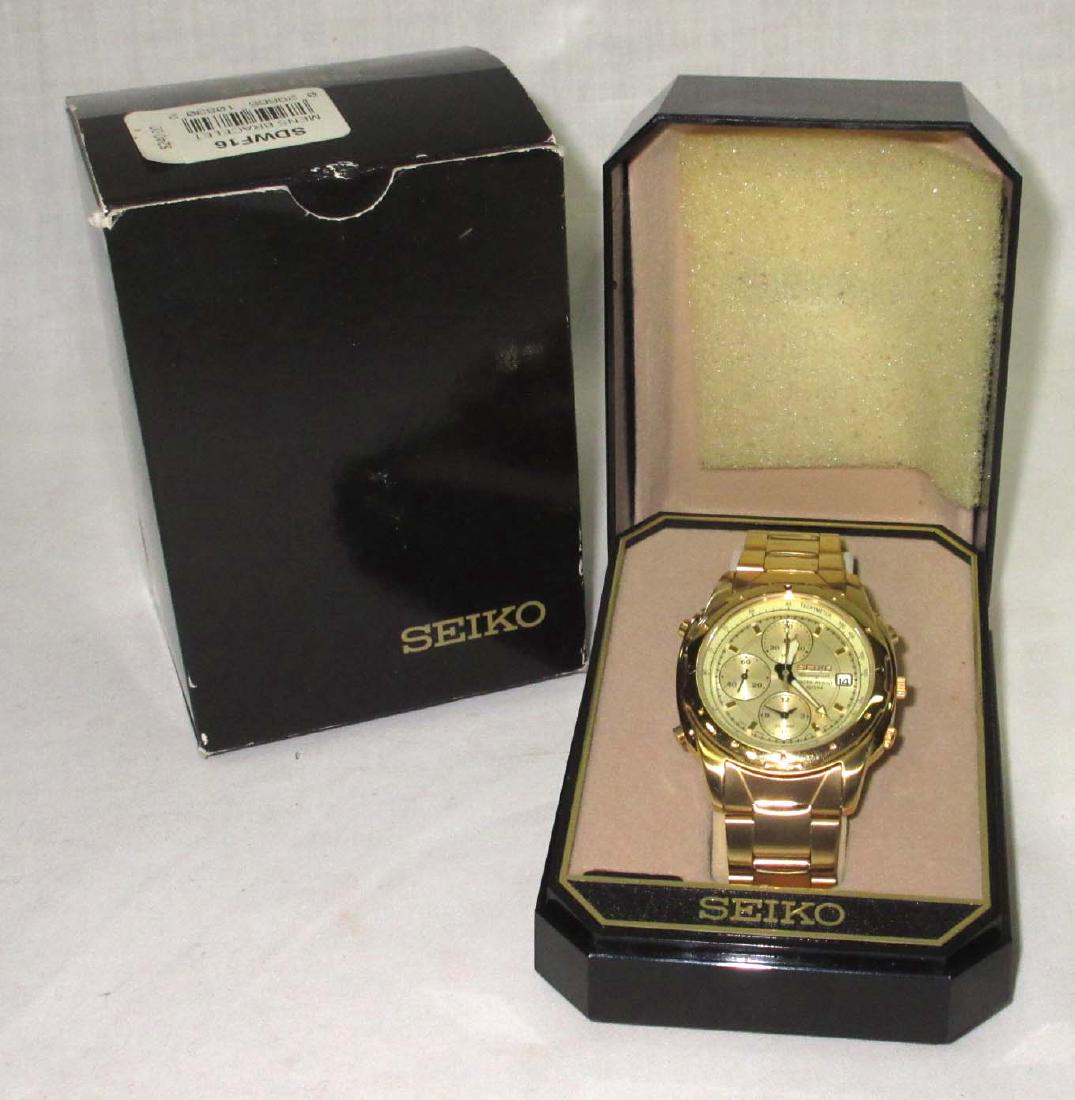 NOS Men's Seiko Chronograph: Needs battery