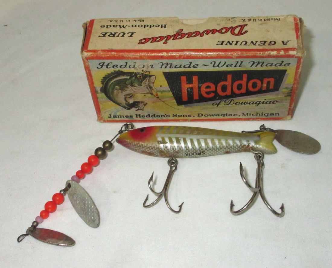 Heddon Spook Fishing Lure Orig. Box: 3 1/2" w/3" spinner