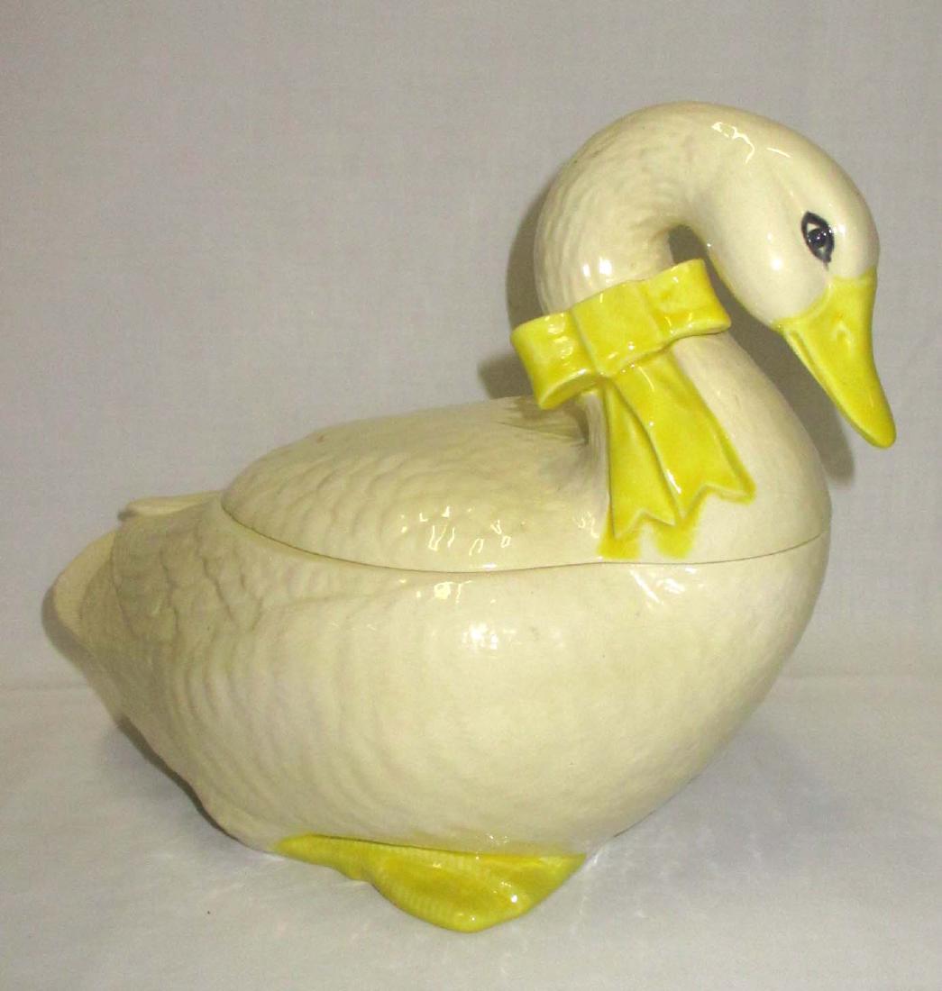 Goose Cookie Jar: 8 1/2"T x 10 1/2" x 7 1/2"