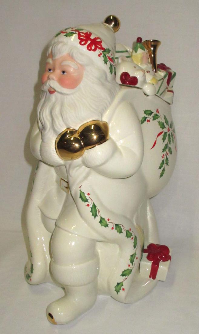 Lenox Santa Claus Cookie Jar: 13"T x 9" x 8"
