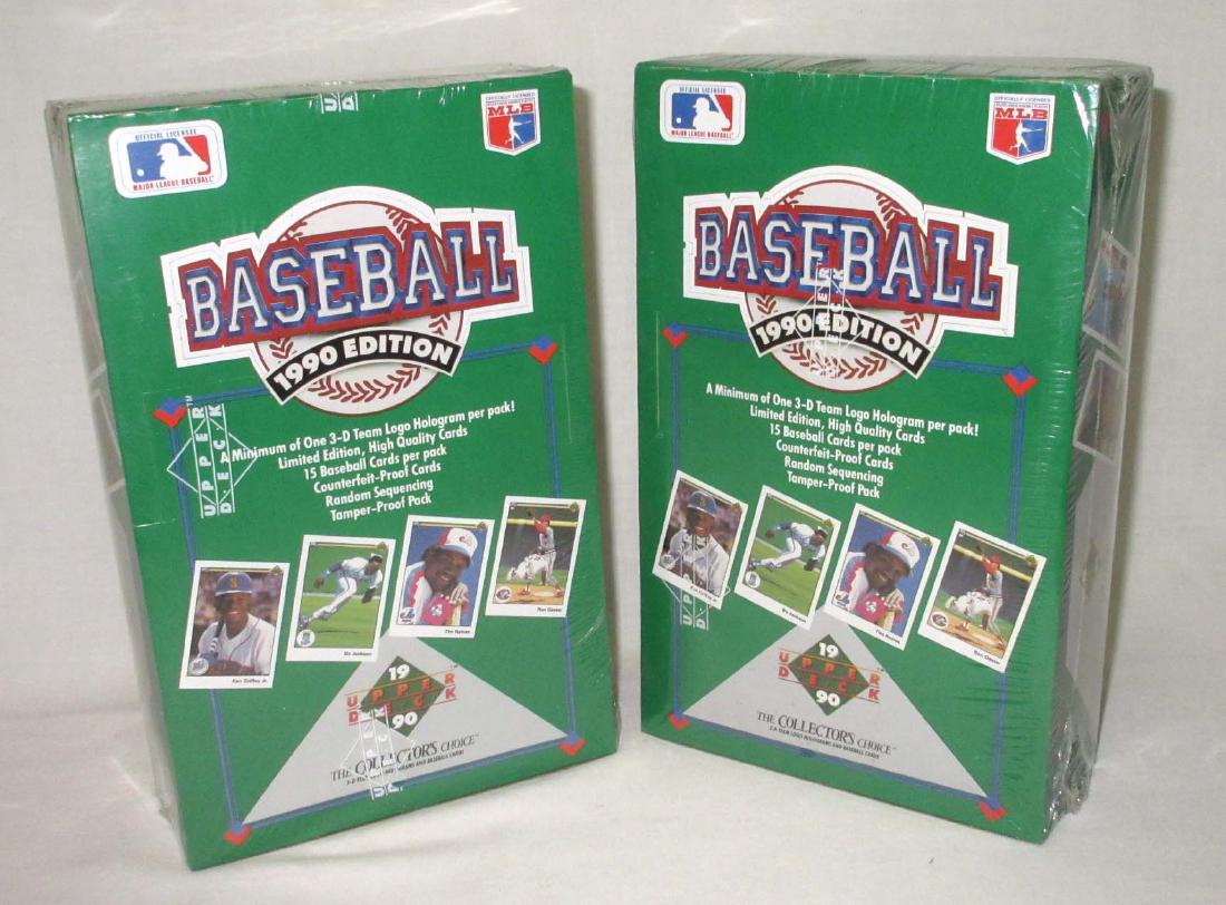 2 Factory Sealed Boxes 1990 Upper Deck Baseball Cards (1 of 1)