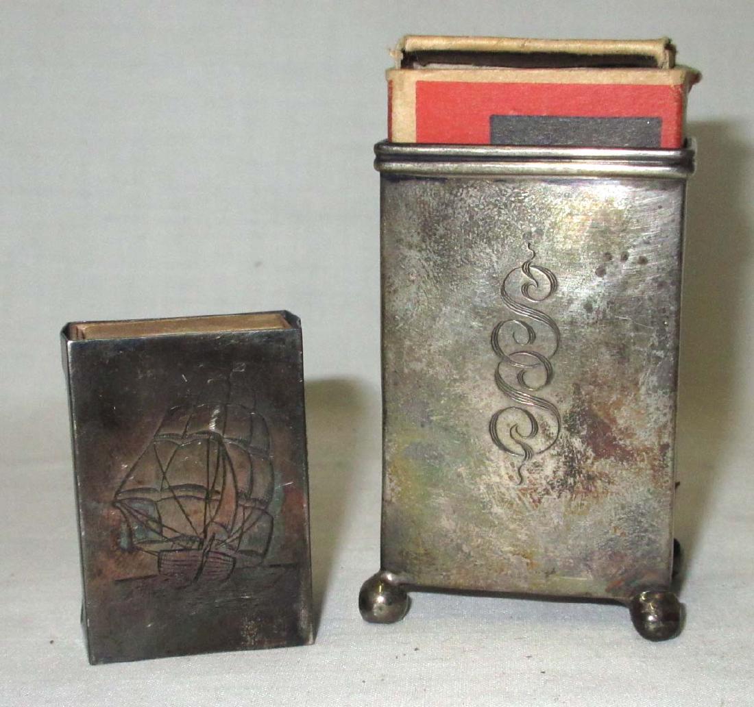 2 Sterling Silver Match Box Holders (1 of 3)