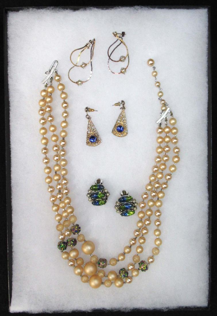 4pc Green/Blue Jewelry Lot (1 of 3)