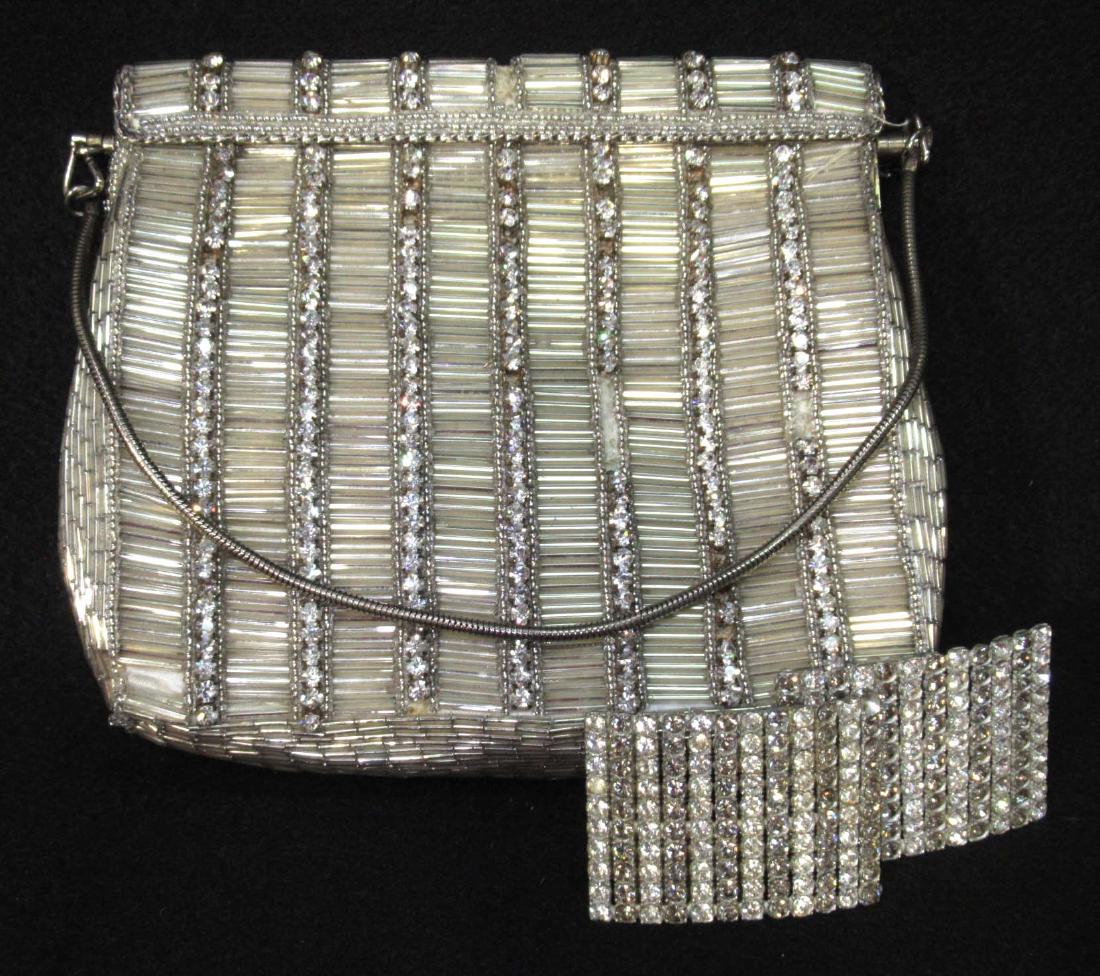 Elegant Delil Evening Bag & Rhinestone Shoe Clips (1 of 5)