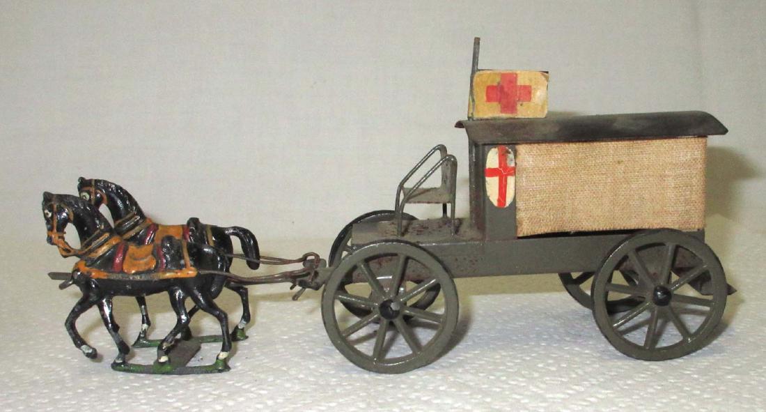 Lead & Tin Wagon & Horses (1 of 2)