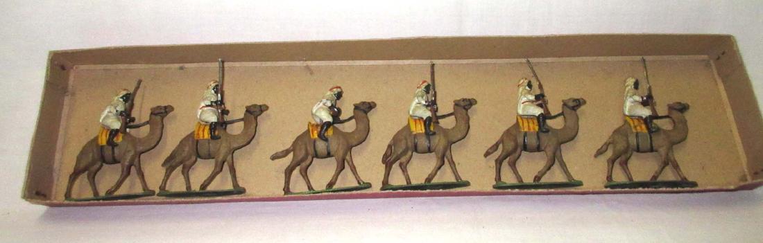 Lot of 6 Lead Soldiers on Camels: 3 3/4"