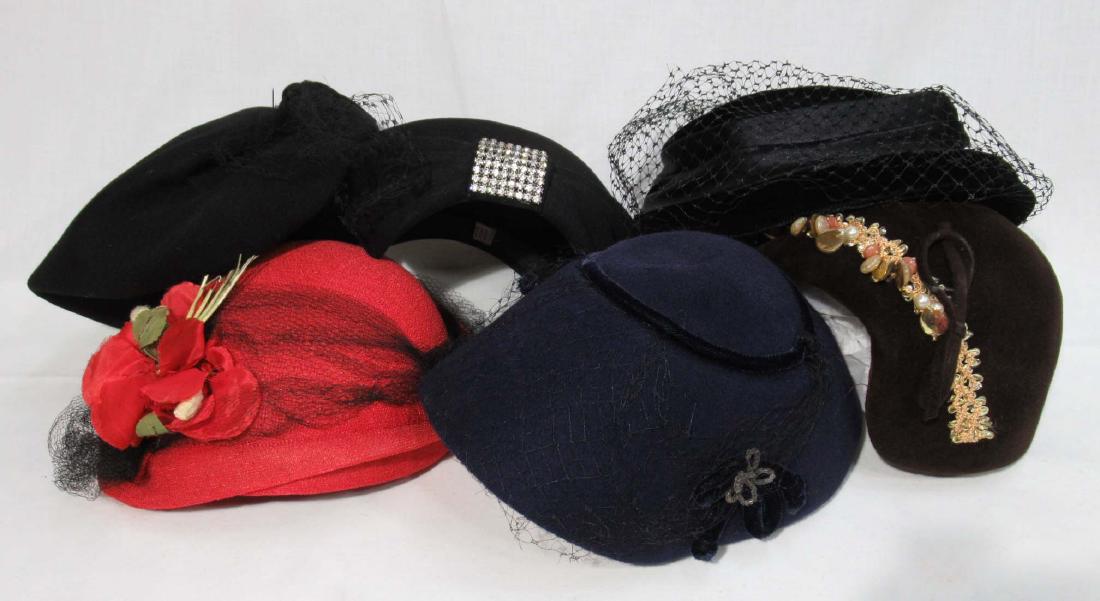 6 Misc. Vtg. Ladies Hats (1 of 7)