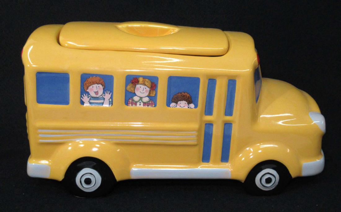 Vtg. School Bus Cookie Jar (1 of 2)