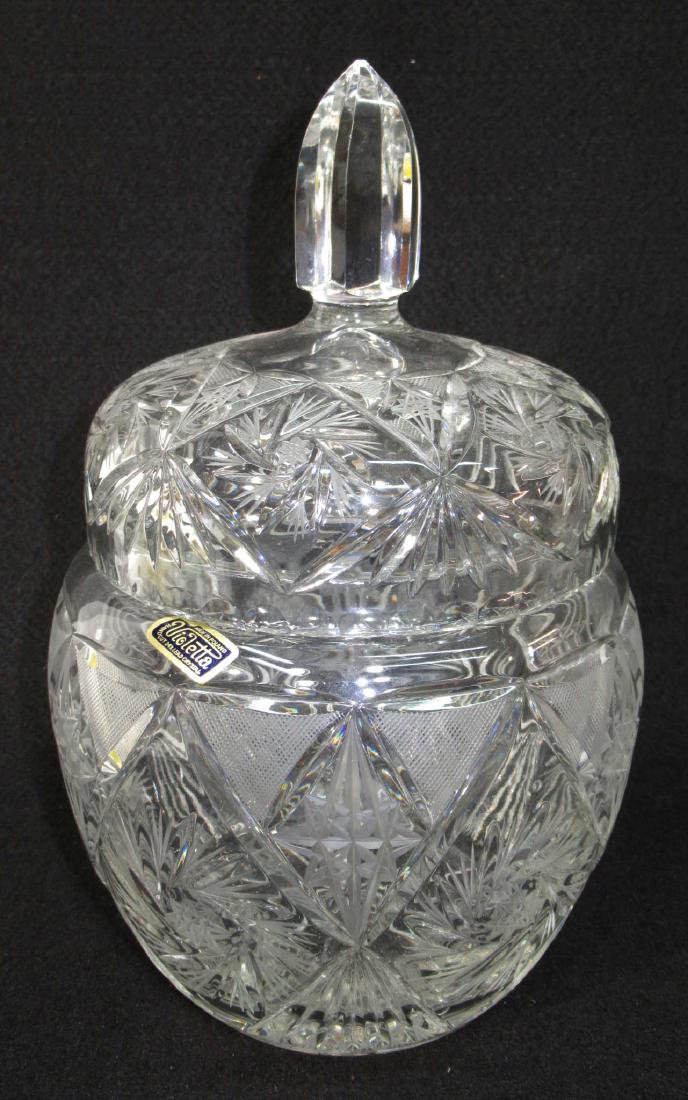 Cut Crystal Cookie Jar (1 of 2)