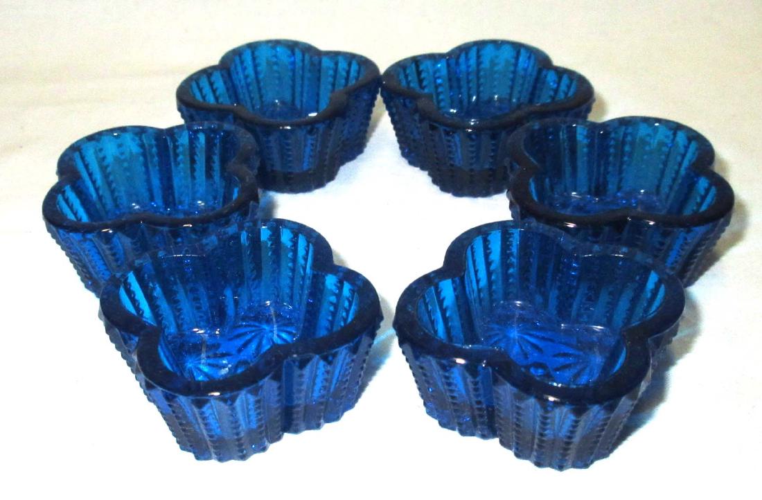 Set of 6 Cobalt Salts: Mkd RW 1 3/4"