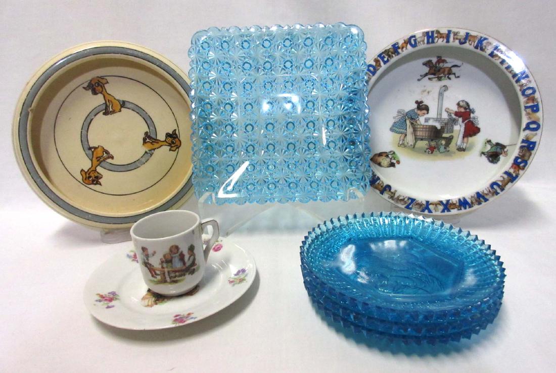 8pc Misc. Inc. Child's Dishes (1 of 4)