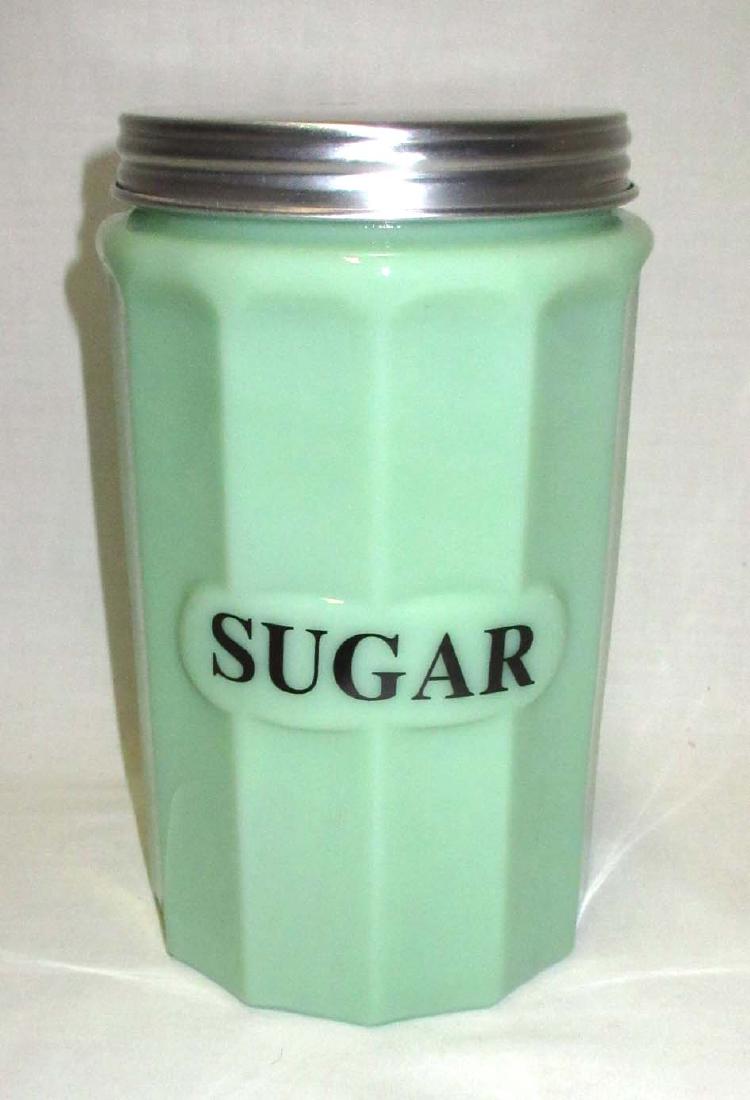 Modern Jadeite Sugar Canister (1 of 2)