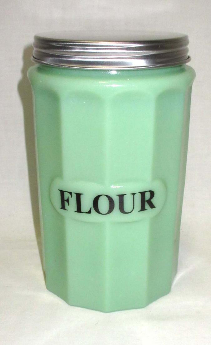 Modern Jadeite Flour Canister (1 of 2)