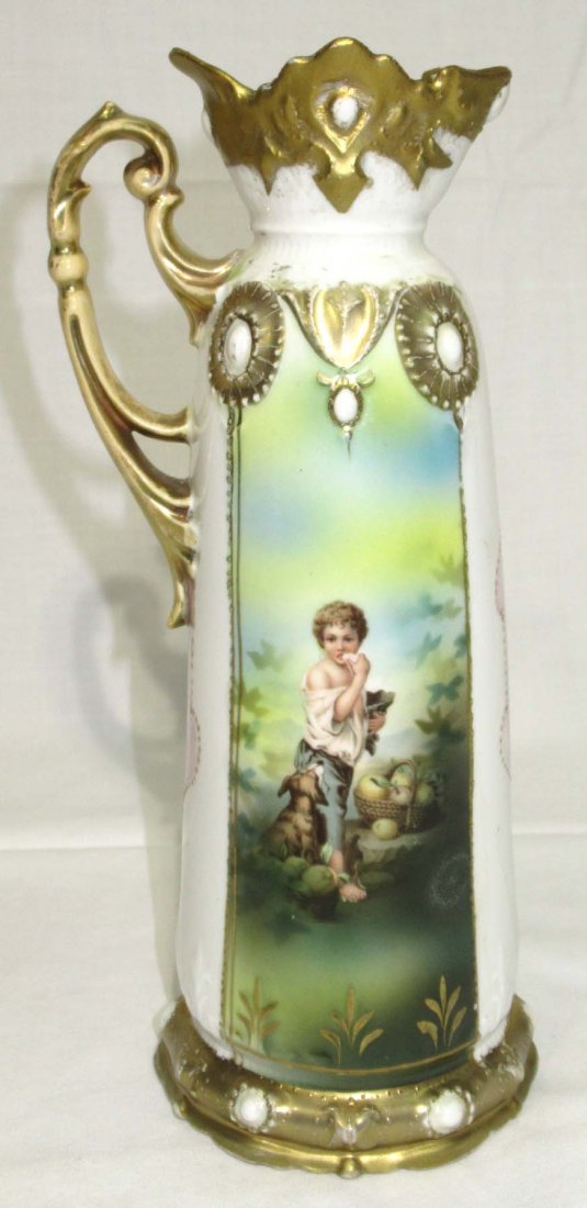 RS Prussia Red Mark Melon Eaters Ewer (1 of 5)