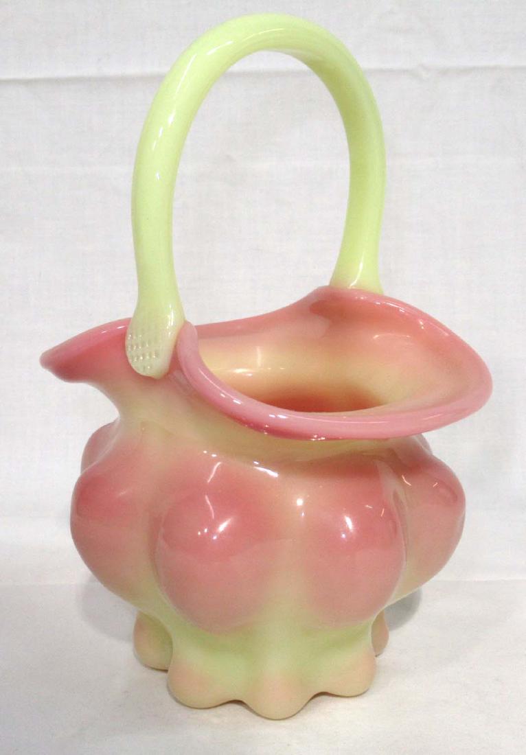 Fenton Glossy Burmese Basket: 7"