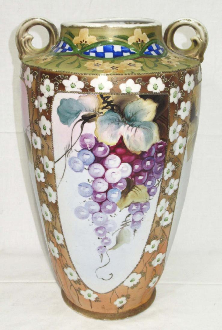 Huge Nippon Vase: 14 1/8"T x 8 1/2"