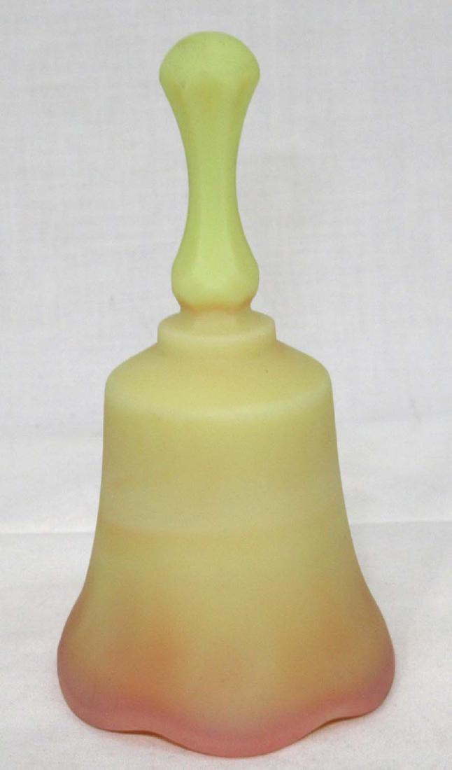 Fenton Burmese Bell: 4 1/2"T x 2 1/4"