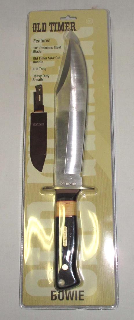 Schrade Old Timer Bowie Knife: New in Package 15 1/2"L