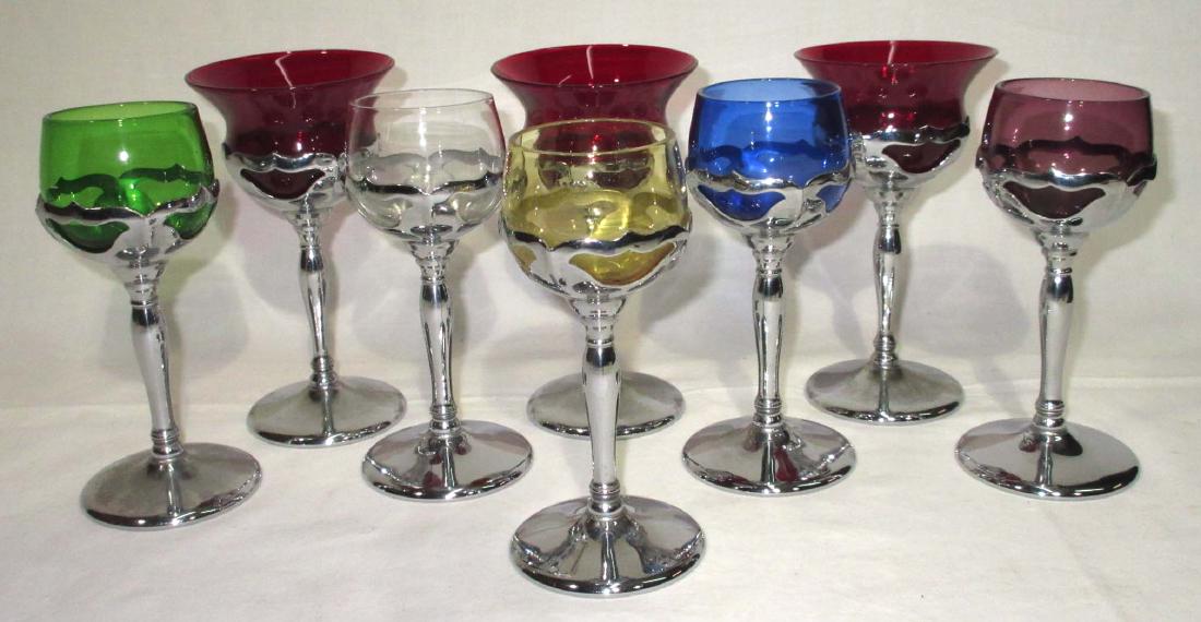 8pc Odd Set Cambridge Stems: 5 1/2"T & 6"T