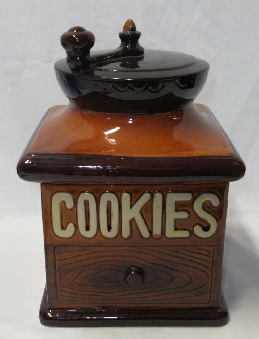 Coffee Grinder Cookie Jar: 10 1/2"T x 7 1/4"W