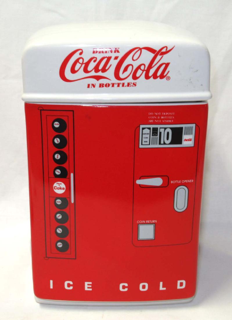 Coca Cola Cookie Jar: 11"T x 6 3/4"