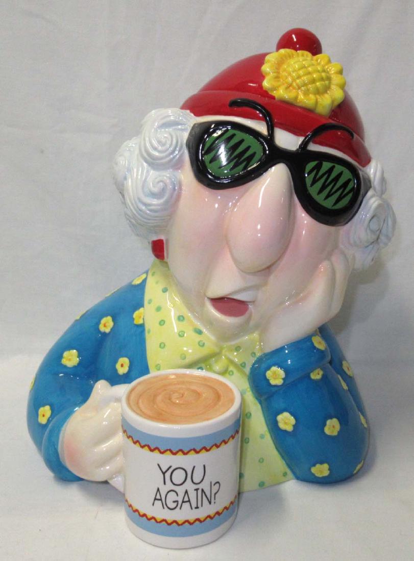 Hallmark Maxine Cookie Jar: 11"T x 9"W