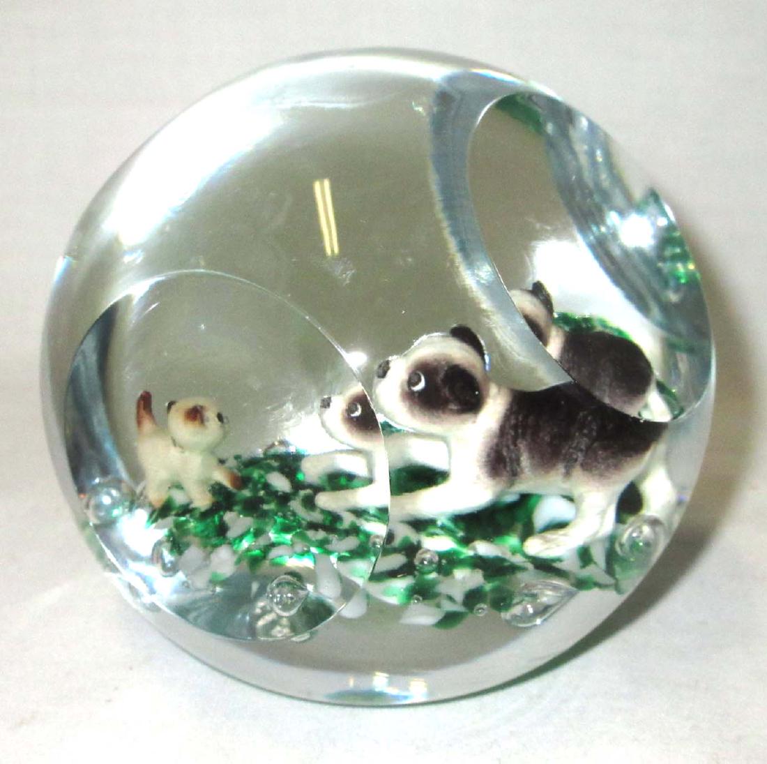 Sulfide Gibson Paperweight: Approx. 3 1/2"W
