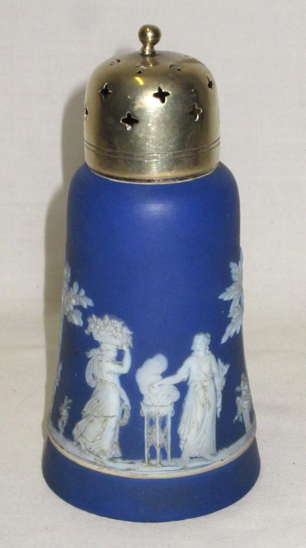 Wedgewood Jasperware Muffineer: 6" T X 3" W