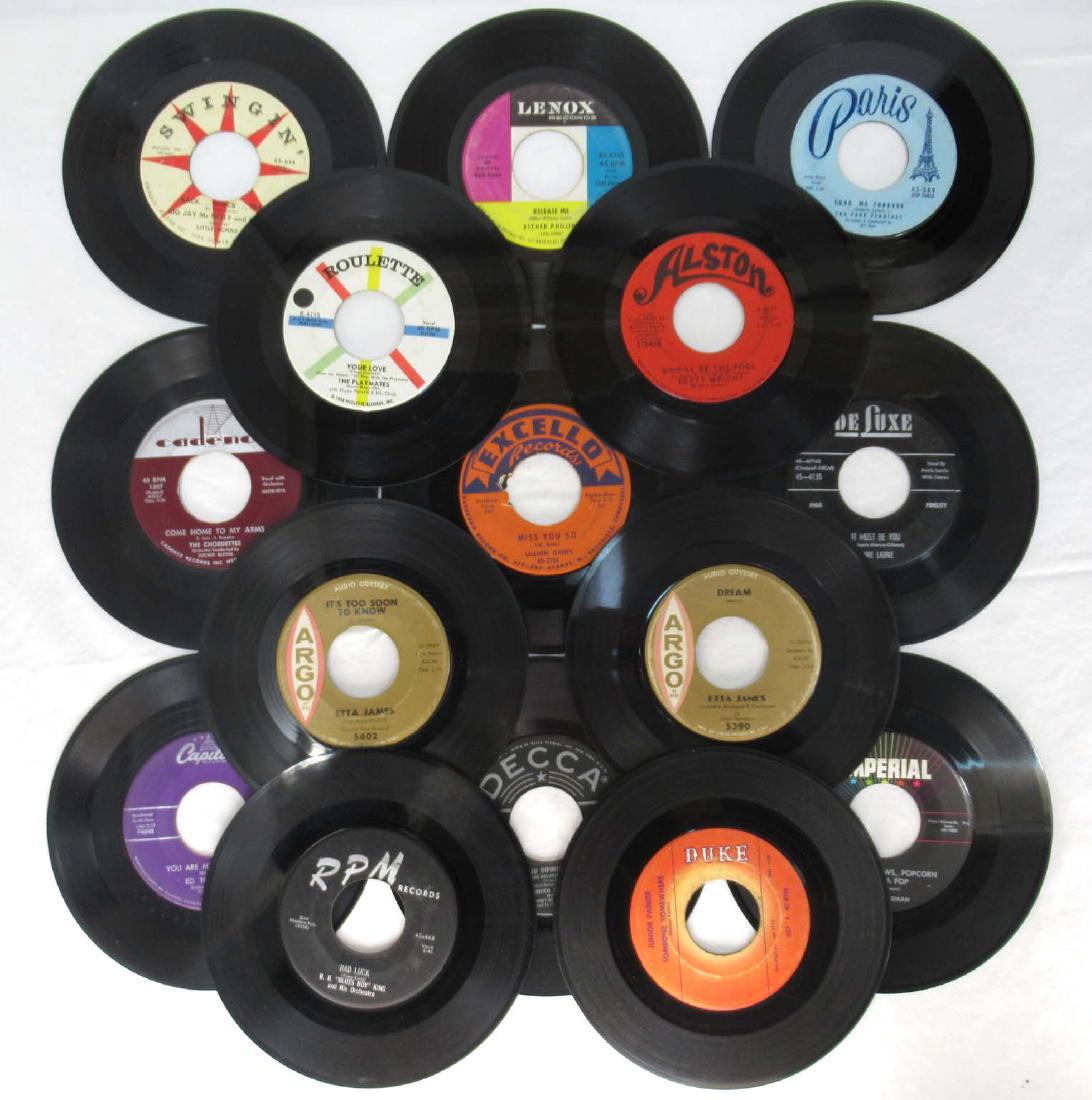 (15) 45 rpm Records: Inc. Etta James, BB King & Junior Parker