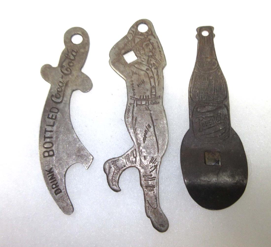 3 Modern Coca Cola & Pepsi Bottle Opener: 3"