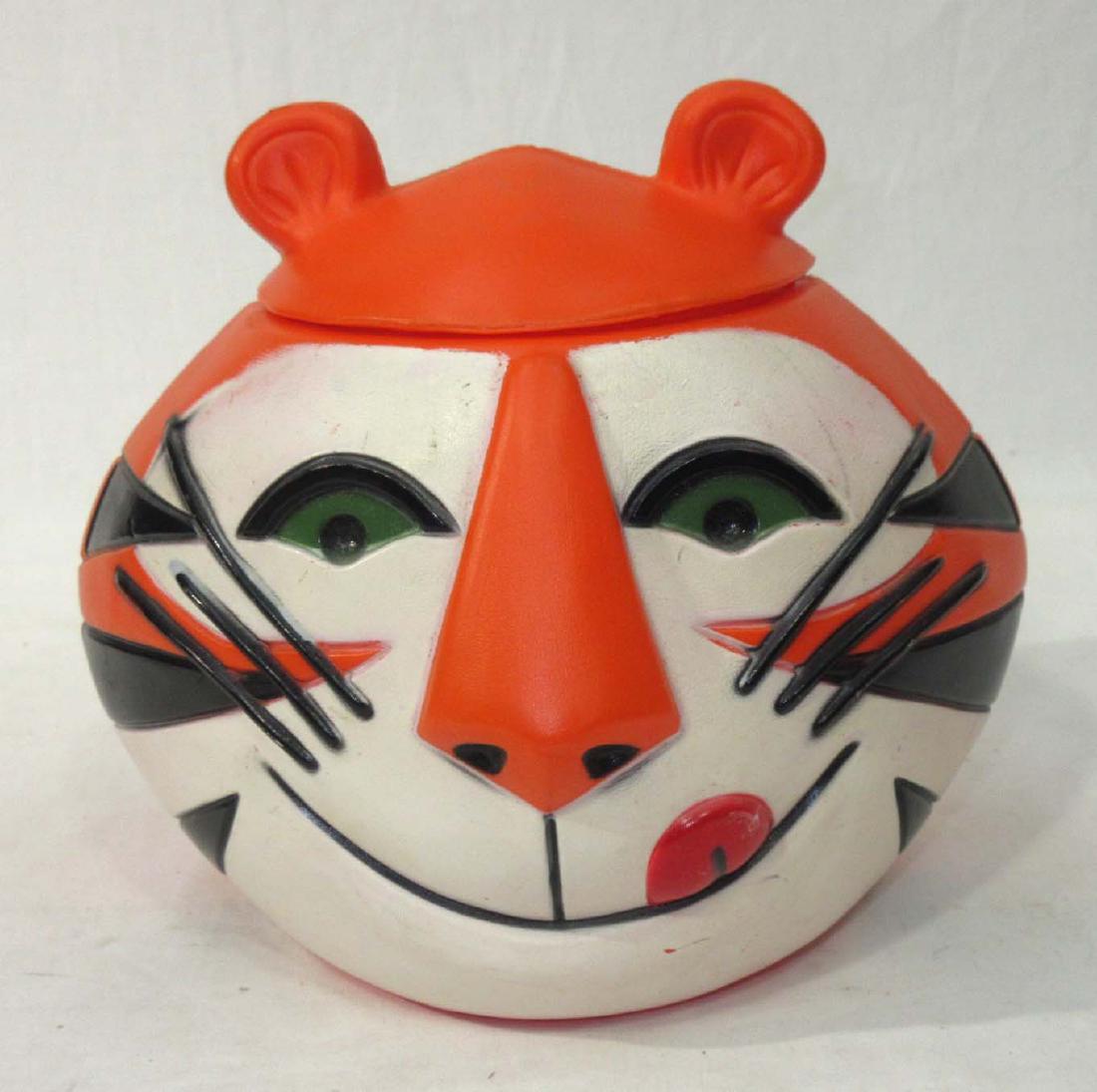 Tony Tiger Cookie Jar: 7 1/2"T x 8 1/2"W plastic