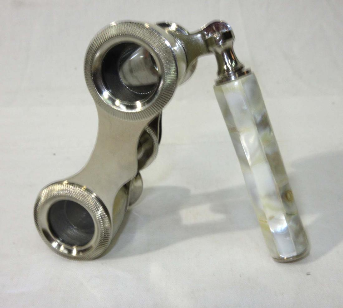 Pr. MOP Opera Glasses: 4"L closed